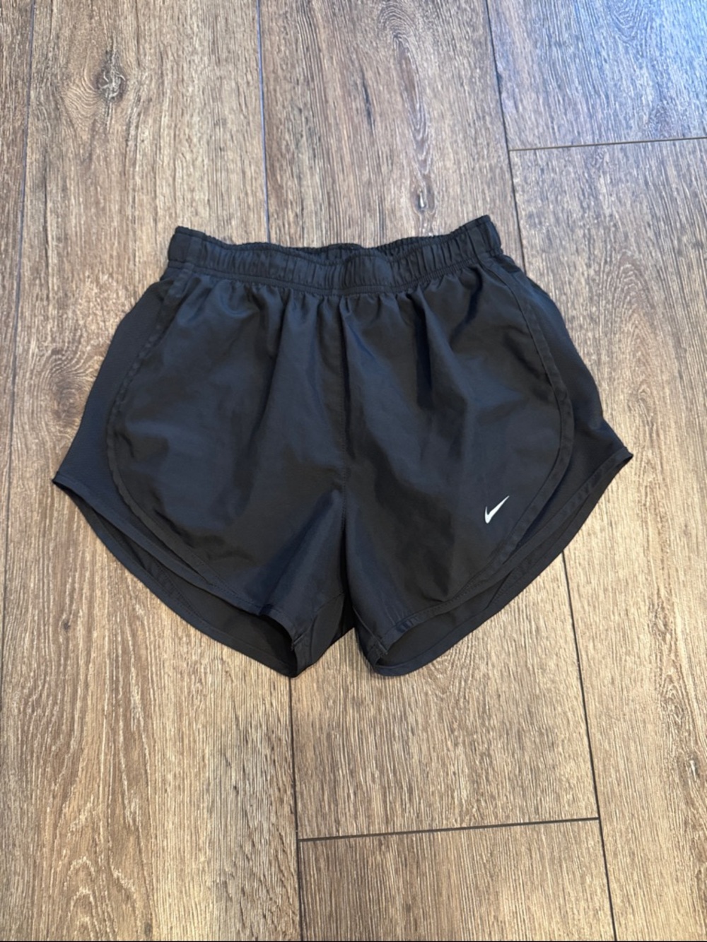 Nike Women’s Black Athletic Running Shorts with Swoosh